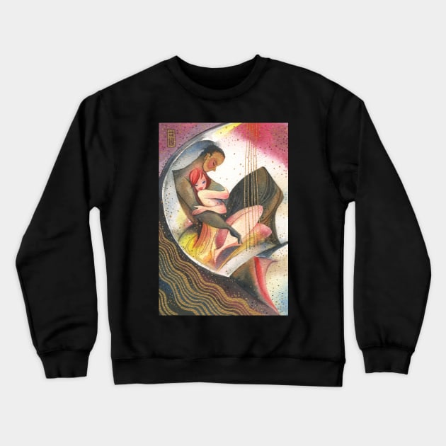 Couple Crewneck Sweatshirt by Alina Chau